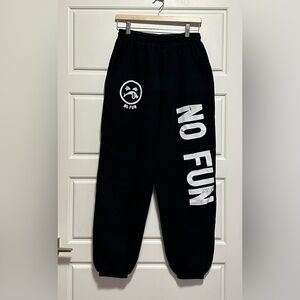 Size Large No Fun Jogger Sweatpants